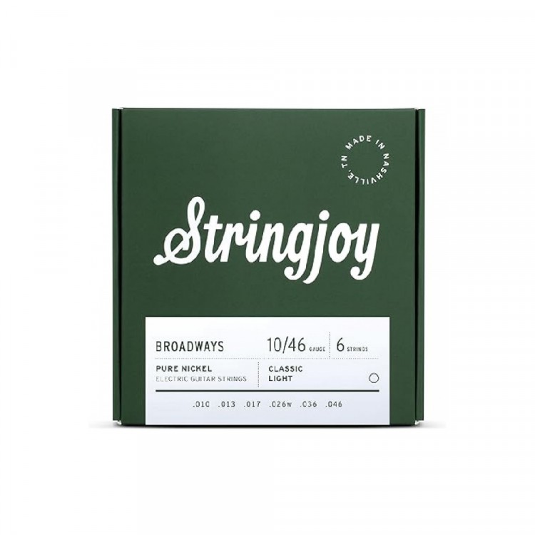 Stringjoy BROADWAYS Pure Nickel 10-46 純鎳 6弦電吉他套弦 STRSJ-BR1046